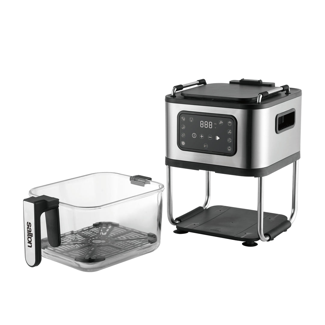 Salton Flip and Cook 3-in-1 Air Fryer, Grill and Dehydrator