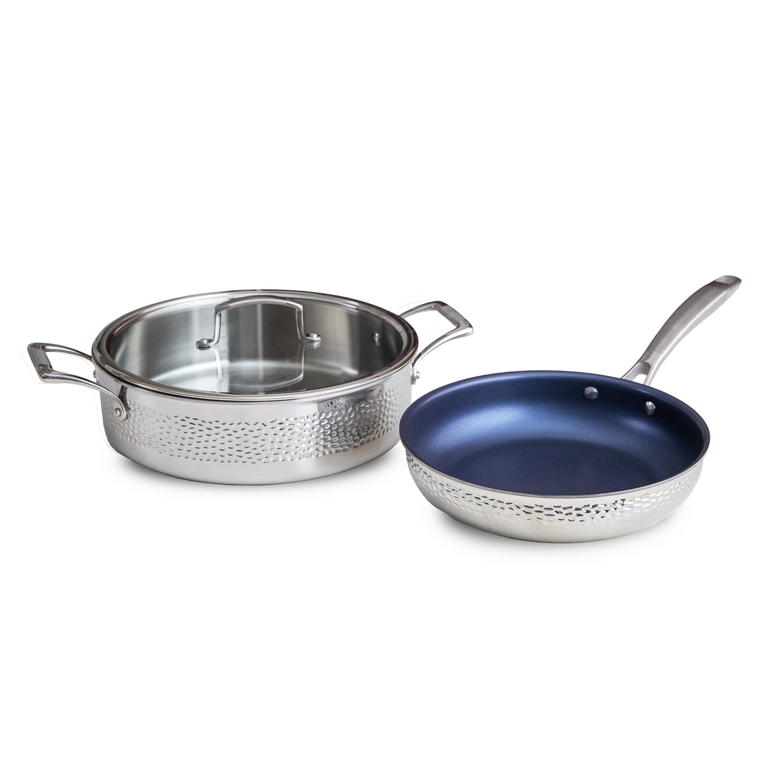 Blue Jean Chef 3-Piece Stainless Steel Cookware Set