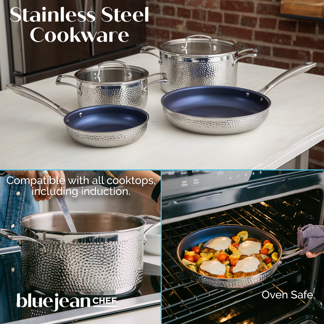 Blue Jean Chef 6-Piece Stainless Steel Cookware Set