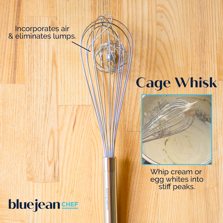 Blue Jean Chef 5-Piece Stainless-Steel Whisk Set