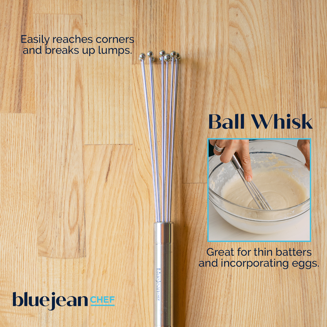 Blue Jean Chef 5-Piece Stainless-Steel Whisk Set