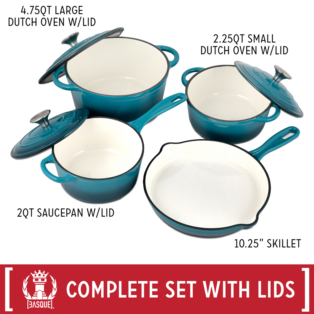 Basque Enameled Cast Iron Cookware Set