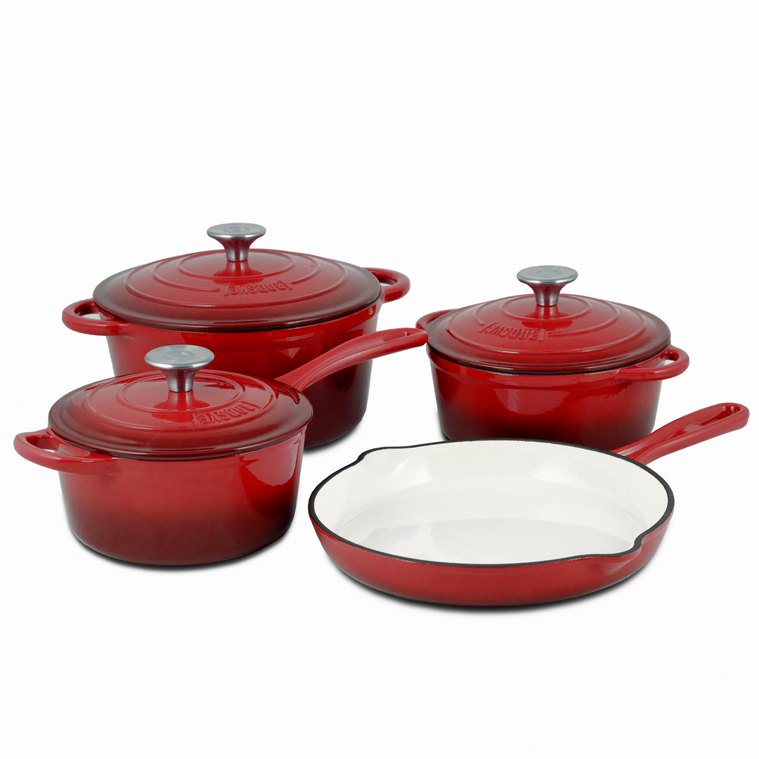 Basque Enameled Cast Iron Cookware Set