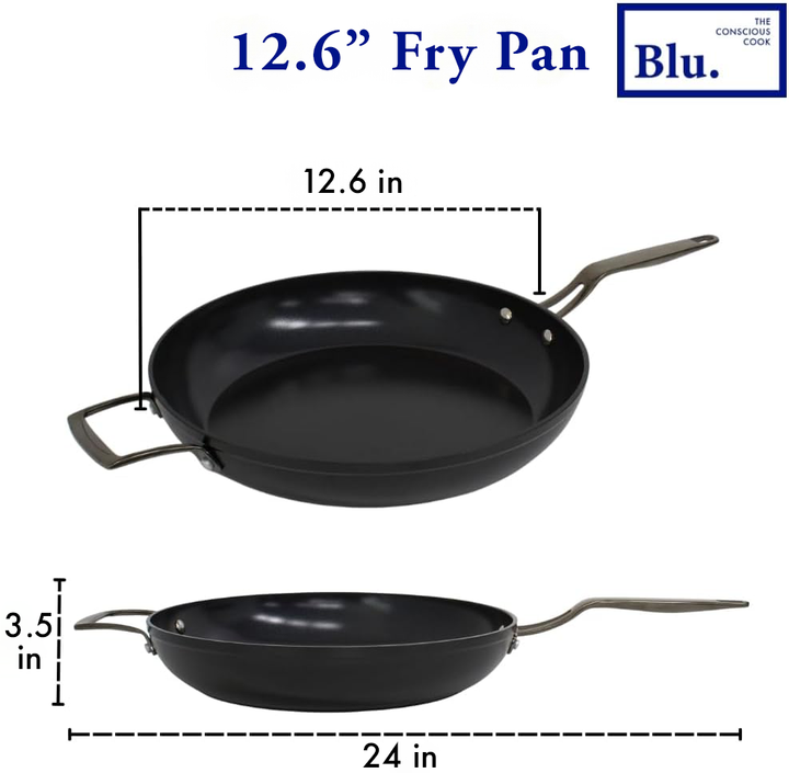 Blu. Cookware 12.6” Induction Frying Pan