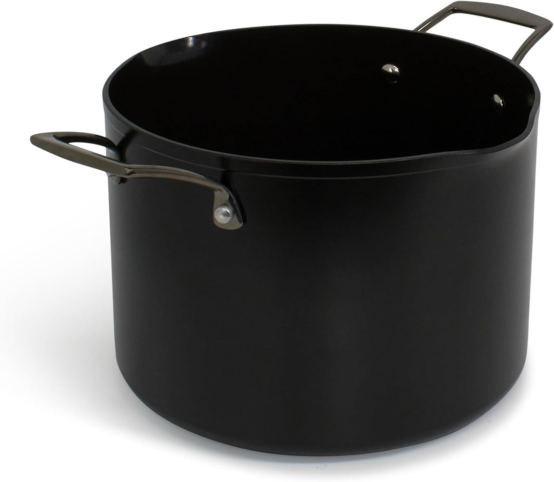 Blu. Cookware 8.5QT Stock Pot with Double Strainer Lid