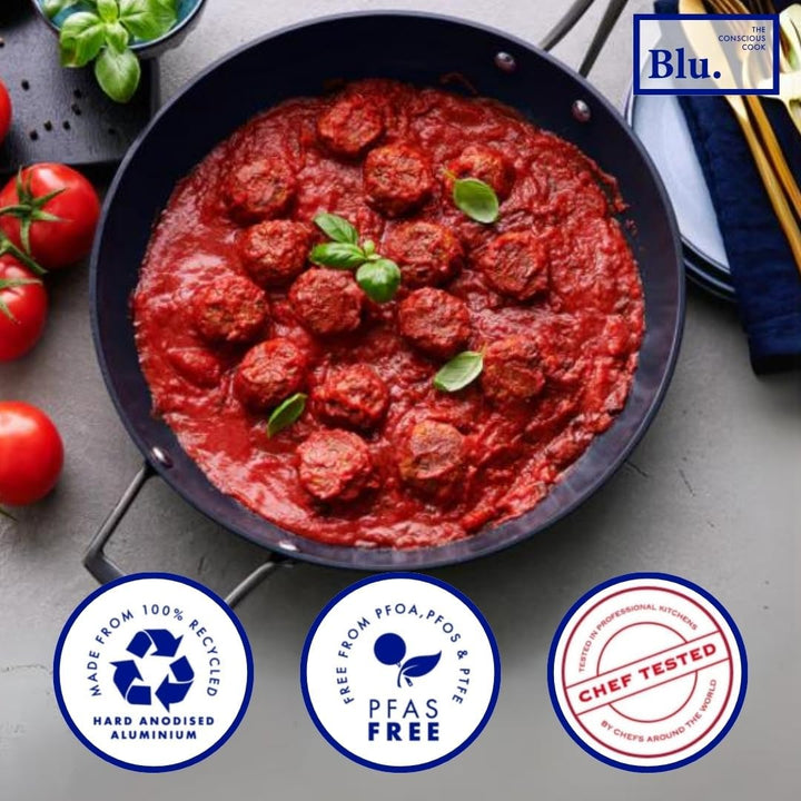 Blu. Cookware Kitchen Starter Set