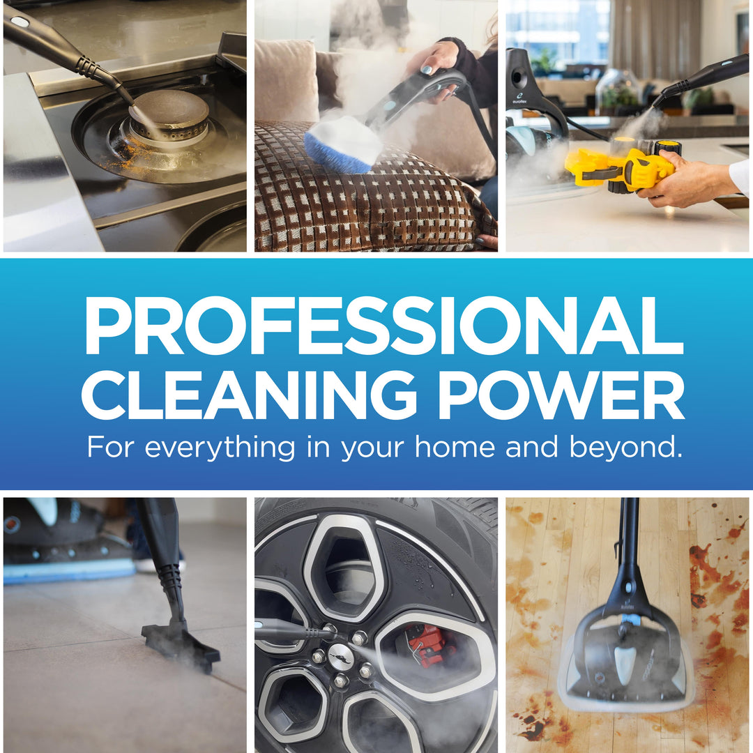 Euroflex Vapour Pro 20-Piece All-in-One Steam Mop with Built-In Portable Steam Cleaner