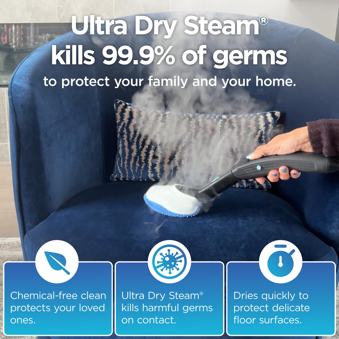 Euroflex Vapour Pro 20-Piece All-in-One Steam Mop with Built-In Portable Steam Cleaner