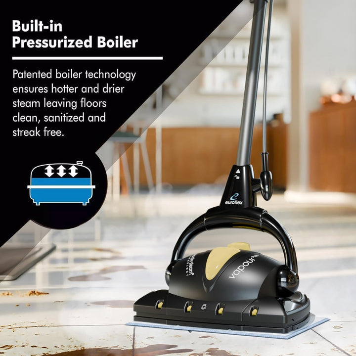 Euroflex Vapour Plus 18-Piece Steam Mop with Precision Floor Care Kit