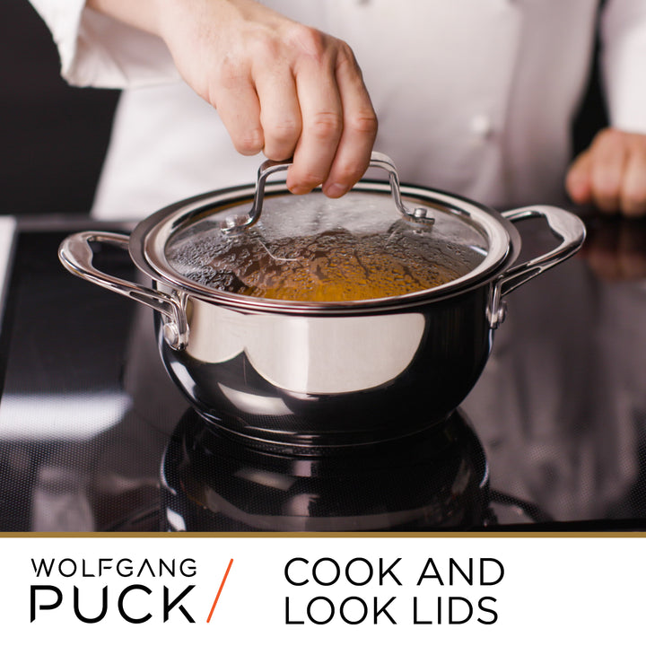 Wolfgang Puck 9-Piece Stainless Steel Cookware Set