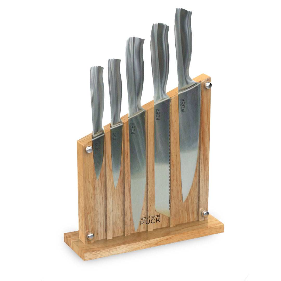 Wolfgang Puck 6-Piece Knife Set with Knife Block