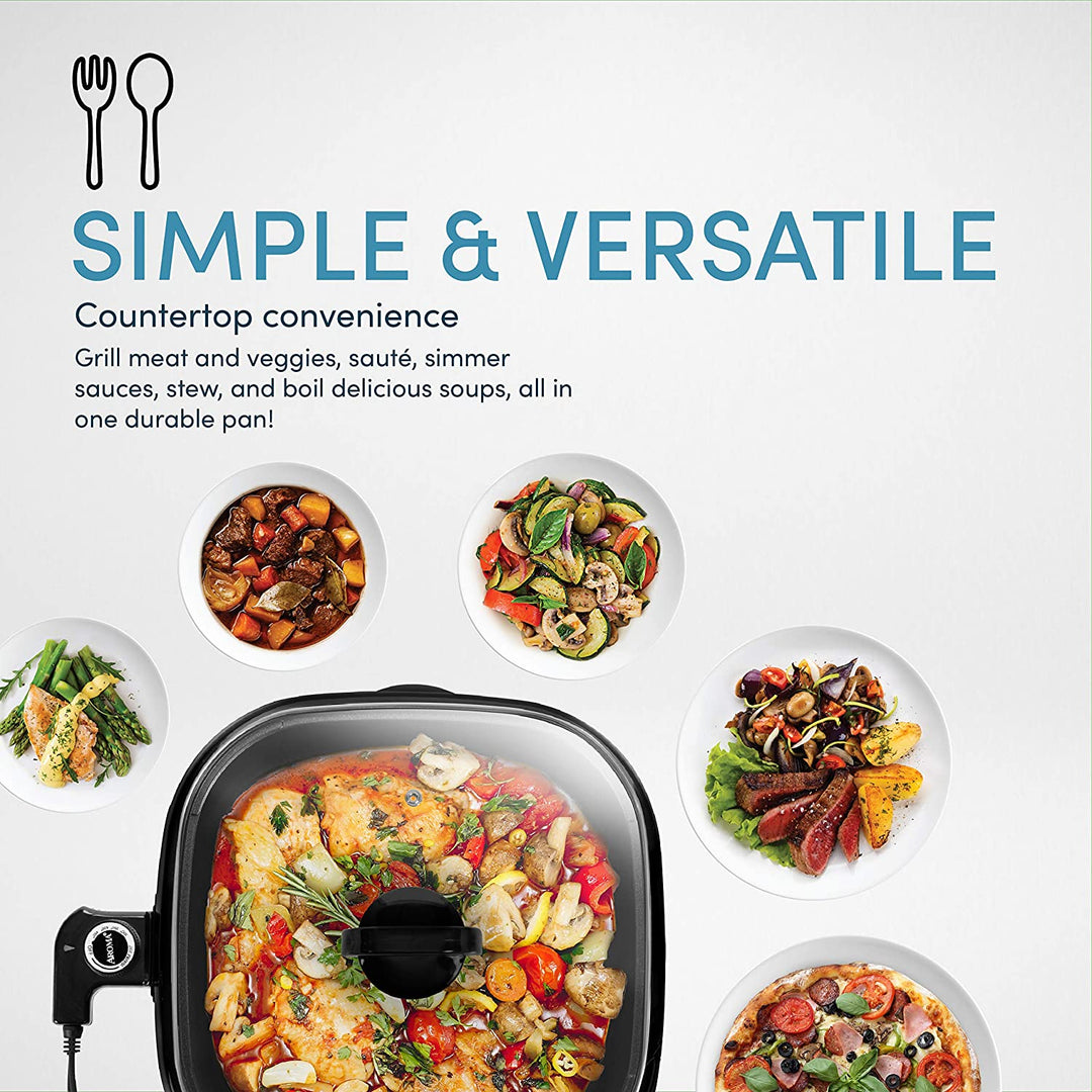 Aroma Housewares 3-in-1 Electric Indoor Grillet